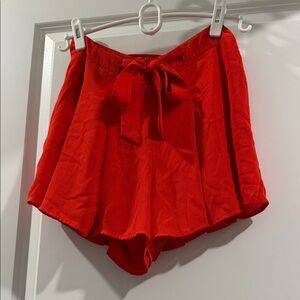 Sunday best Women's Red Tie-Waist Skort